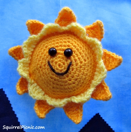 Sun Crochet Pattern by Squirrel Picnic