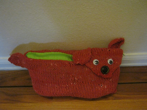 Jack Russell Clutch/Dog Poo Bag Holder by curlyfro